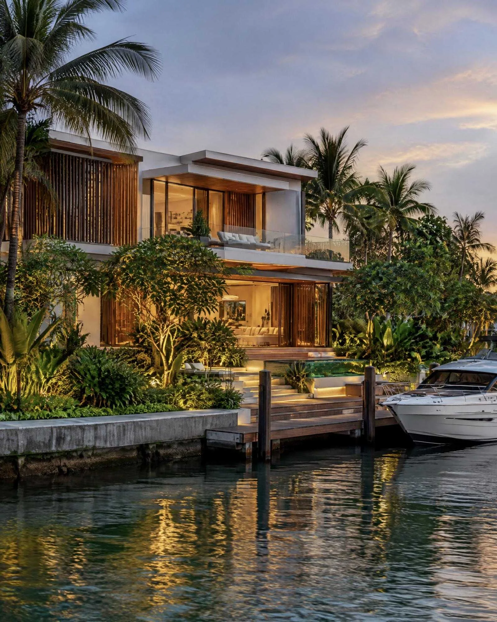 A contemporary waterfront residence